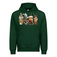 Forest Green skeleton coffee Urban Hoodie - Jasminsmagicworld
