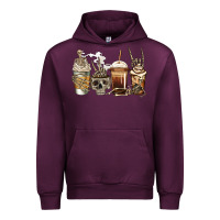 Mauve Wine skeleton coffee Urban Hoodie - Jasminsmagicworld