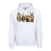 White skeleton coffee Urban Hoodie - Jasminsmagicworld
