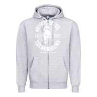 Heather Grey santa carla est 1987 Zipper Hoodie - baoMotion