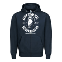 Navy santa carla est 1987 Zipper Hoodie - baoMotion