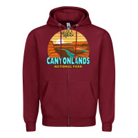 Burgundy Canyonlands Moab Utah National Park Nature Outdoor Lovers Zipper Hoodie - baoMotion