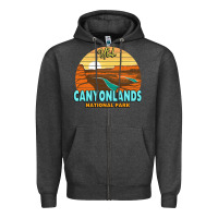 Charcoal Heather Canyonlands Moab Utah National Park Nature Outdoor Lovers Zipper Hoodie - baoMotion