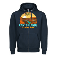 Navy Canyonlands Moab Utah National Park Nature Outdoor Lovers Zipper Hoodie - baoMotion