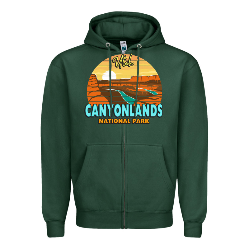 Canyonlands Moab Utah National Park Nature Outdoor Lovers Zipper Hoodie by baoMotion | Teevron