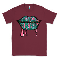 Burgundy beach babe leopard lips Classic Tee - Jasminsmagicworld
