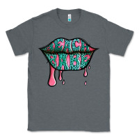 Charcoal Heather beach babe leopard lips Classic Tee - Jasminsmagicworld