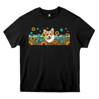 Black western corgi dog Heavy Core Tee - Jasminsmagicworld