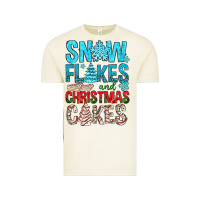 Snow Flakes Aad Christmas Cakes Vintage Tee | Teevron