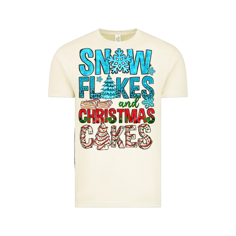 Snow Flakes Aad Christmas Cakes Vintage Tee by BundleAndBundleShop | Teevron