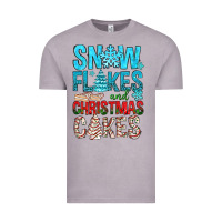 Vintage Zinc Snow Flakes aAd Christmas Cakes Vintage Tee - BundleAndBundleShop