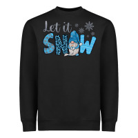 Black let it snow Heavyweight Sweatshirt - JahusDesignShop