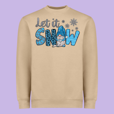 Let It Snow Heavyweight Sweatshirt Designed By Jahusdesignshop