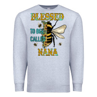 Heather Grey Blessed To Bee Nana Premium Sweatshirt - JahusDesignShop