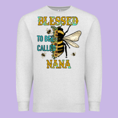 Blessed To Bee Nana Premium Sweatshirt Designed By Jahusdesignshop