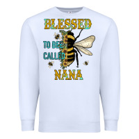 White Blessed To Bee Nana Premium Sweatshirt - JahusDesignShop
