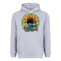 Heather Grey Simply Blessed Heavyweight Hoodie - JahusDesignShop