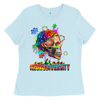 Baby Blue Embrace neurodiversity Ladies Tee - FaDigitalArtStudio