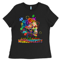 Black Embrace neurodiversity Ladies Tee - FaDigitalArtStudio