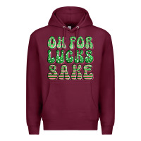 Burgundy oh for lucks sake st patricks Premium Hoodie - Artiststas