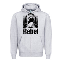 Heather Grey political rebel tshirt susan b anthony women's history gift Zipper Hoodie - baoMotion