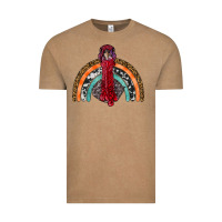 Vintage Coffee thanksgiving turkey rainbow Vintage Tee - RanaPortraitStore
