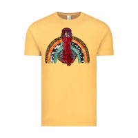 Vintage Mustard thanksgiving turkey rainbow Vintage Tee - RanaPortraitStore