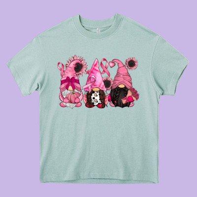 Breast Cancer Gnomes Heavy Core Tee Designed By Cowgirlartshop