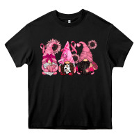Black breast cancer gnomes Heavy Core Tee - CowGirlArtShop