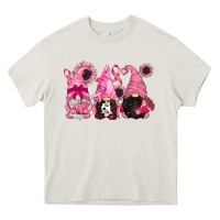Cream breast cancer gnomes Heavy Core Tee - CowGirlArtShop