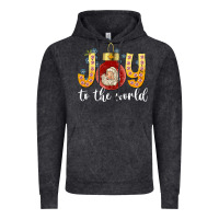 Vintage Black Joy To The World Vintage Hoodie - CowhideDigitalArt