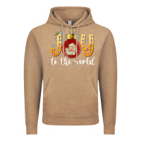 Vintage Coffee Joy To The World Vintage Hoodie - CowhideDigitalArt