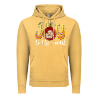 Vintage Mustard Joy To The World Vintage Hoodie - CowhideDigitalArt