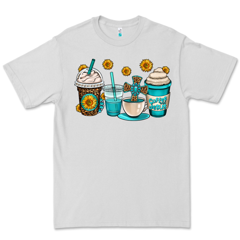 Jesus Coffee Cups Premium Tee by OliviaCreatesArt | Teevron