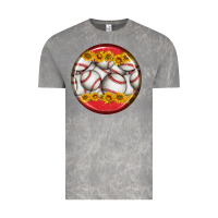 Cloud Rock baseball with sunflower round earrings Vintage Tee - BundleAndBundleShop
