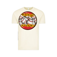 Vintage Arctic baseball with sunflower round earrings Vintage Tee - BundleAndBundleShop