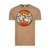 Vintage Coffee baseball with sunflower round earrings Vintage Tee - BundleAndBundleShop