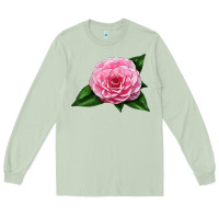 Matcha Camellia Flower Long Sleeve Tee - LillyAllenDesigns