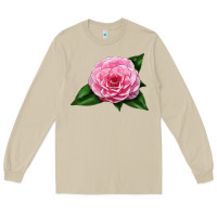 Mushroom Camellia Flower Long Sleeve Tee - LillyAllenDesigns
