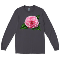 Smoke Camellia Flower Long Sleeve Tee - LillyAllenDesigns