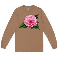 Toasted Coconut Camellia Flower Long Sleeve Tee - LillyAllenDesigns