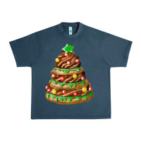 Midnight Navy chocolate christmas cookie cake Urban Heavy Tee - FaDigitalArtStudio