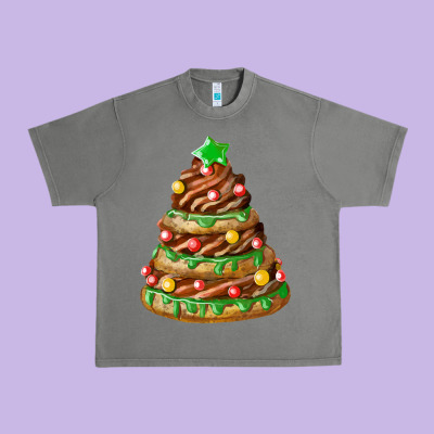Chocolate Christmas Cookie Cake Urban Heavy Tee Designed By Fadigitalartstudio