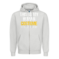 Dove Grey human costume raptor halloween velociraptor lazy easy t shirt Zipper Hoodie - baoMotion