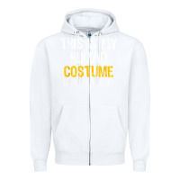 White human costume raptor halloween velociraptor lazy easy t shirt Zipper Hoodie - baoMotion