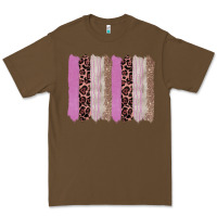 Cacao pink glitter leopard brushstroke background Premium Tee - RanaPortraitStore