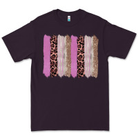 Plum pink glitter leopard brushstroke background Premium Tee - RanaPortraitStore