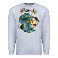 Heather Grey howdy Premium Sweatshirt - JahusDesignShop