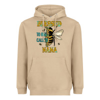 Mushroom Blessed To Bee Nana Heavyweight Hoodie - JahusDesignShop