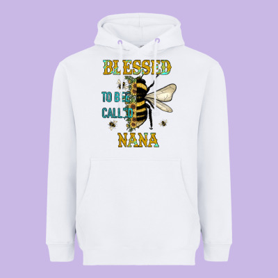 Blessed To Bee Nana Heavyweight Hoodie Designed By Jahusdesignshop